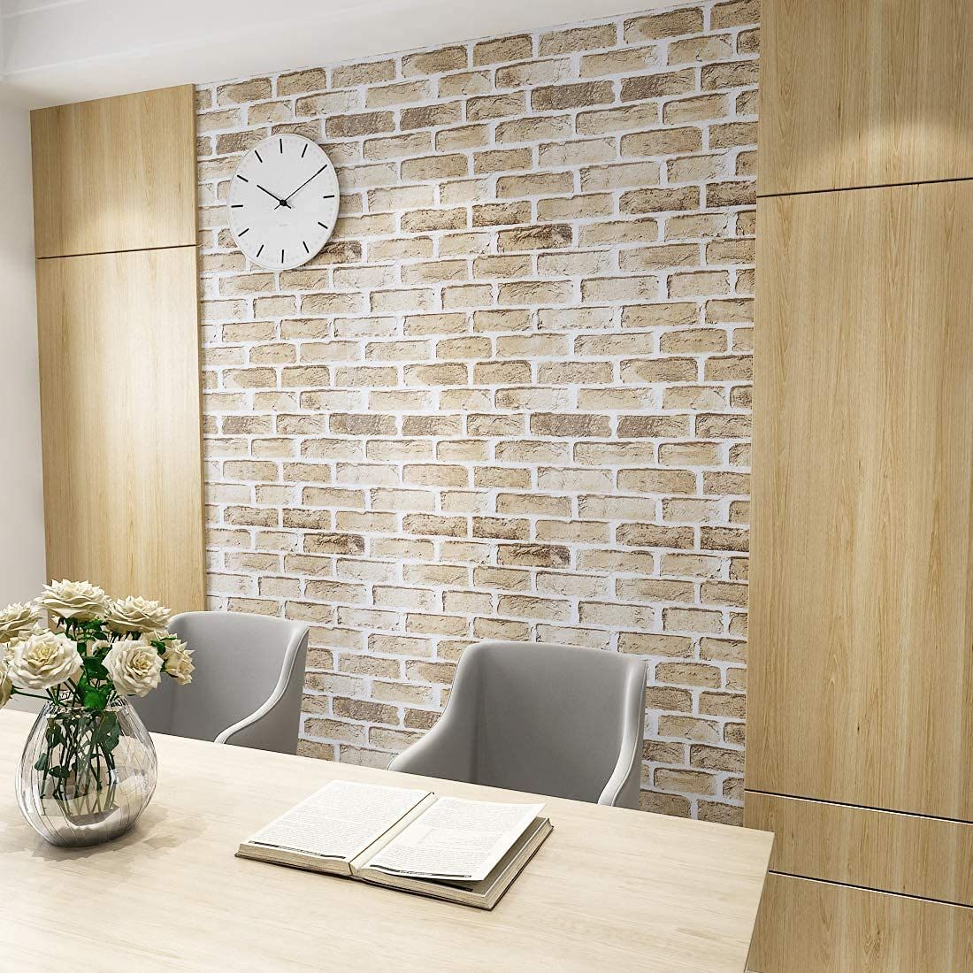 3D壁紙 DIYレンガ調壁紙シール ホワイト レンガ調壁紙 30枚セット 30枚