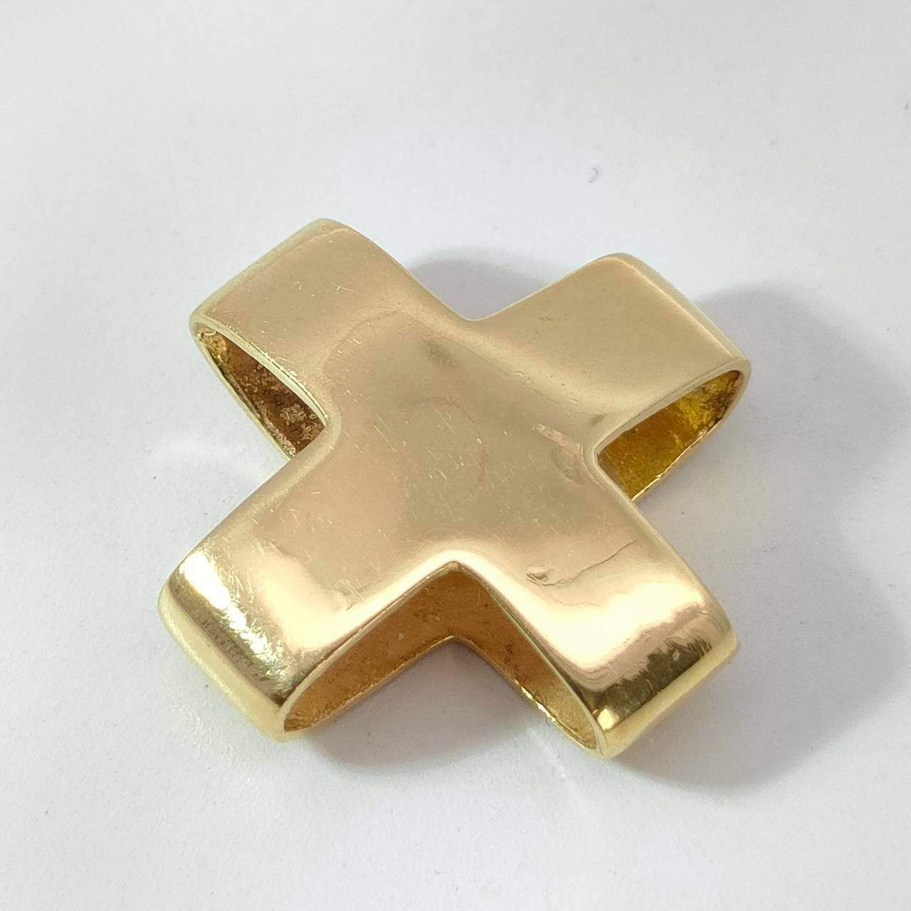 18金 K18 デザインネックレストップ 男女兼用 2.32g C759