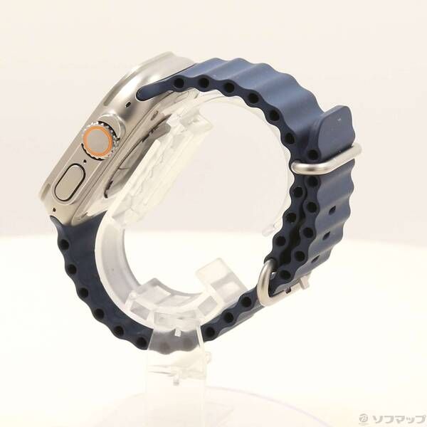〔 品〕 Apple Watch Ultra 2 GPS Cellular 49mm チタニウムケース ブルーオーシャンバンド 348