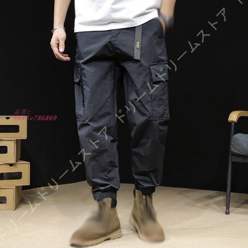 カーゴパンツ メンズ スキニー パンツ ミリタジョガーパンツ ワークパンツ 作業ボポケット 定番 無地 ロングパンツ 春夏秋冬 綿細身 日常着 hax5v786869