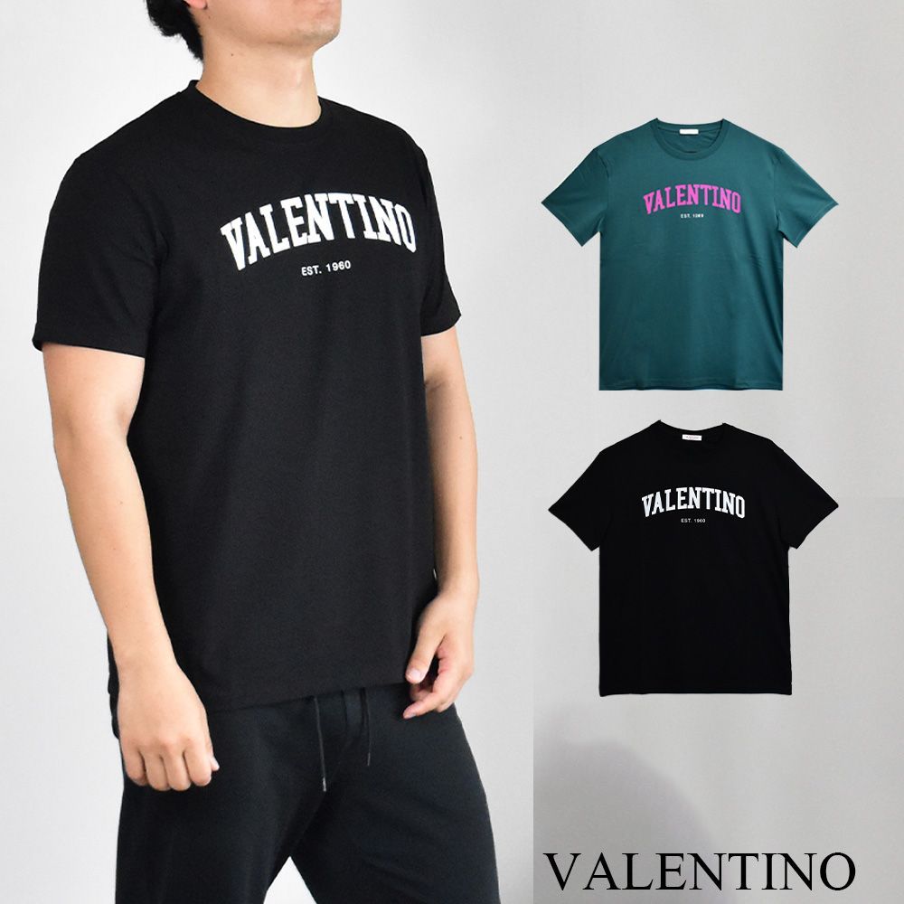 新作☆【VALENTINO】ヴァレンティノ　半袖ロゴ　tシャツ　クルーネック トップス