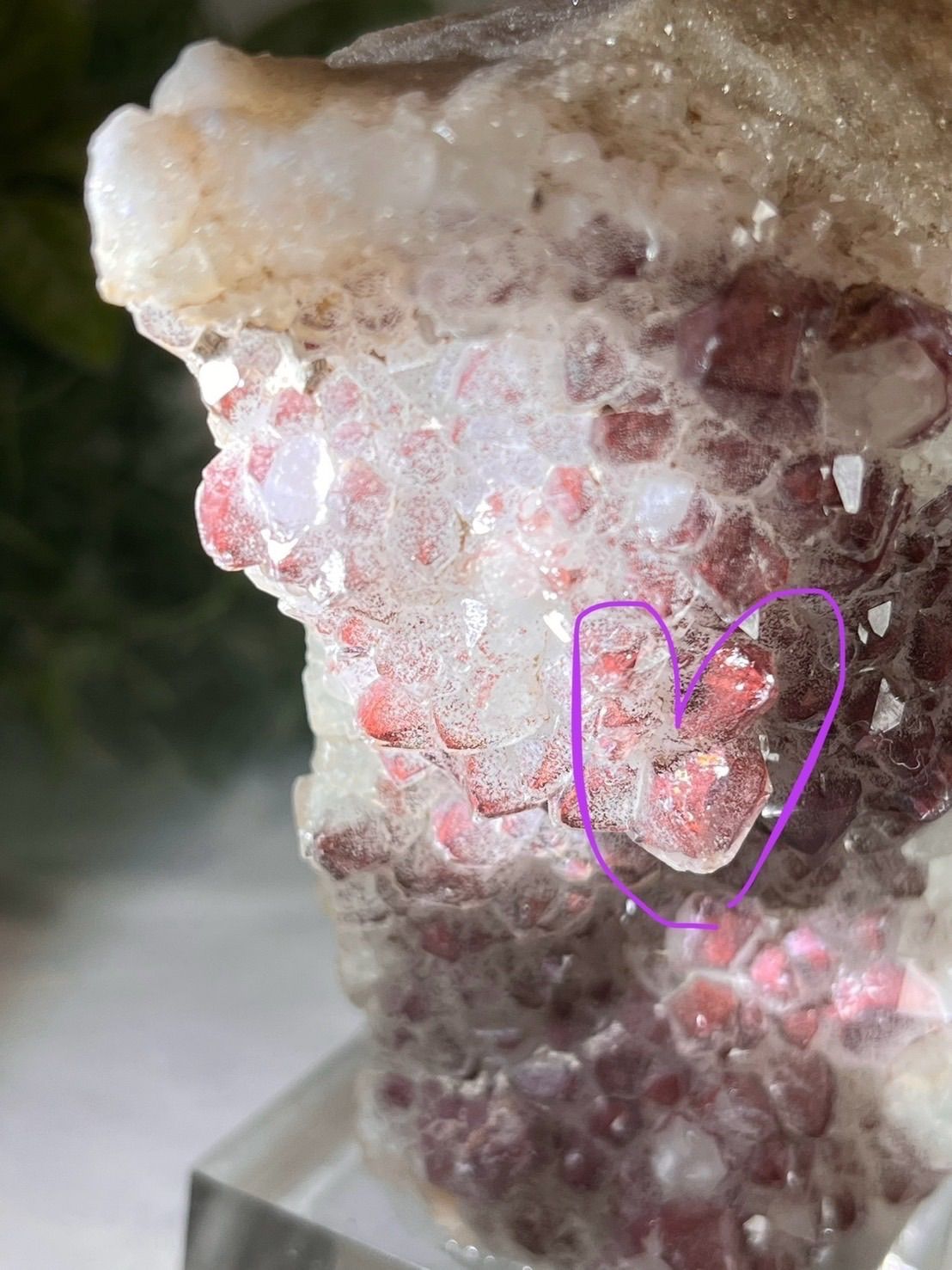 ファントム ストロベリー クォーツ ファイヤー クラスター 原石