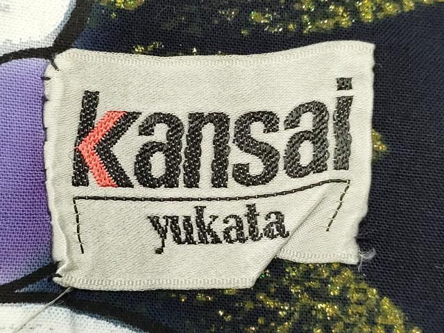 ひまわりです❣️【着物と帯　時流】T6◆山本寛斎 Kansai クィンサイズ 平和屋着物∴夏物 世界的ファッションデザイナー 山本寛斎
