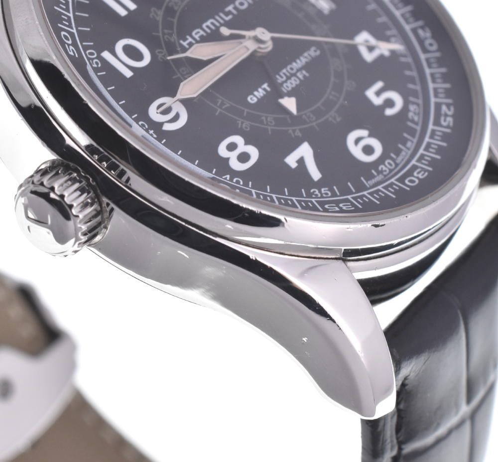 ハミルトン カーキUTC GMT 新品未使用 自動巻 - 腕時計(アナログ)