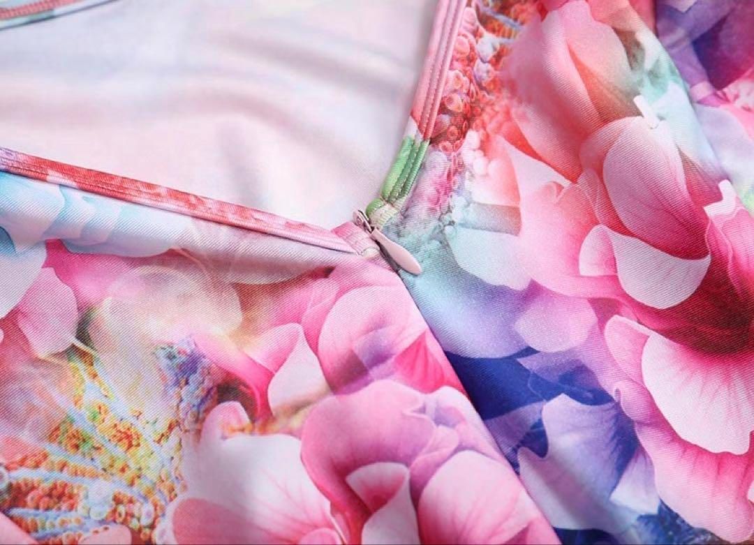 花柄練習着スタンダード向けワンピース