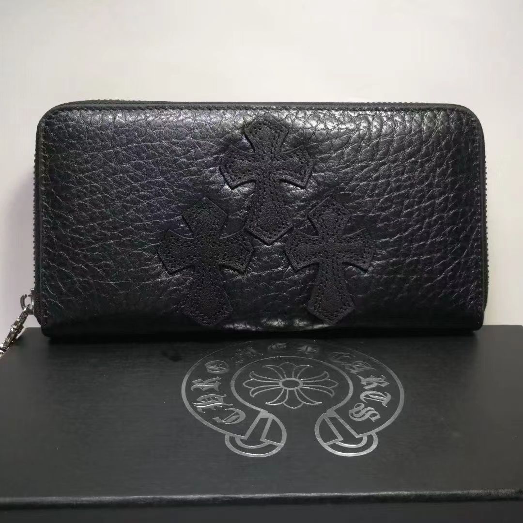 送料込み！CHROME HEARTS クロムハーツ 長財布 ブラック