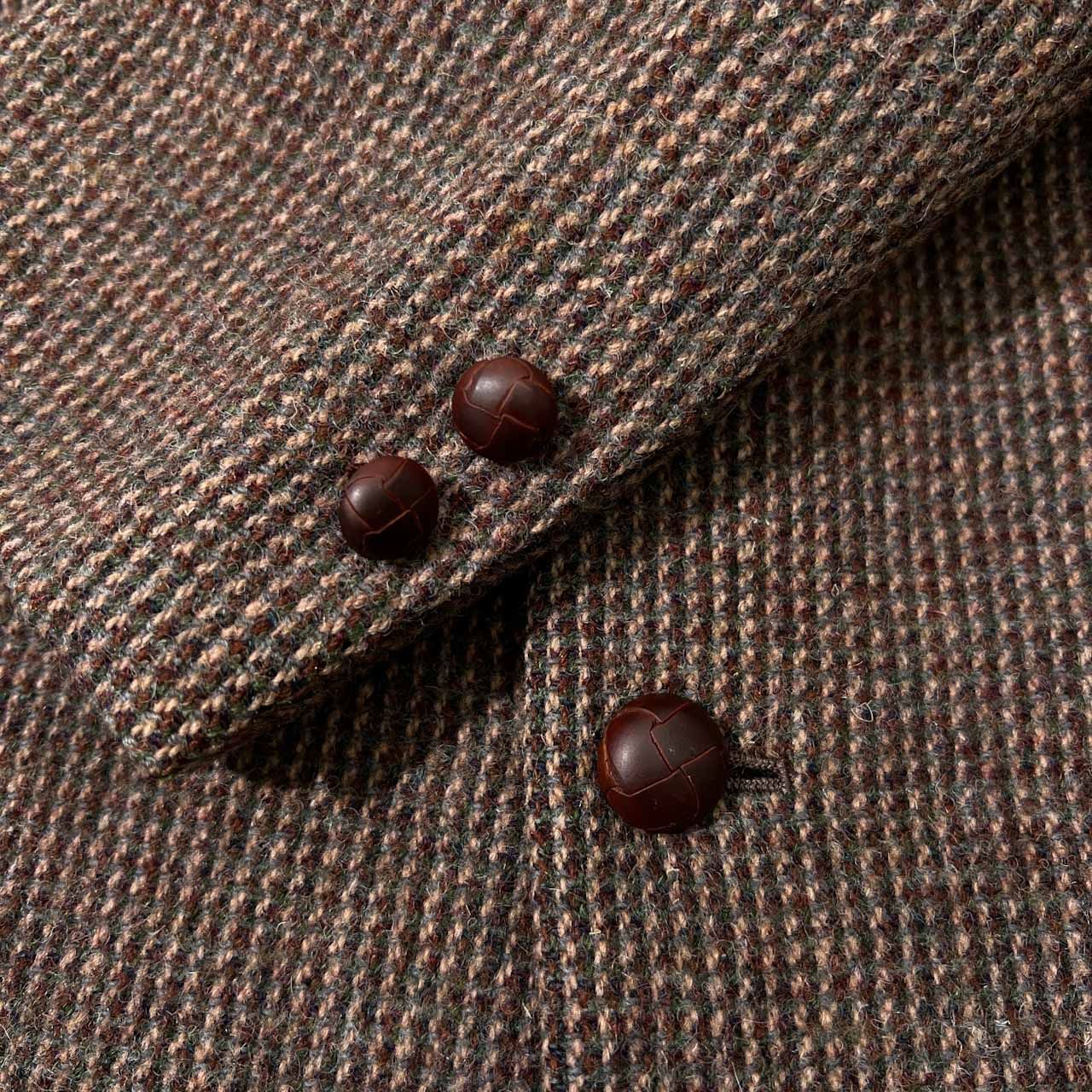 【新品未使用タグ付き】パパス・マドモアゼルノンノン×ハリスツイード　ジャケット PAPAS パパス × Harris Tweed ハリスツイード ウール テーラード