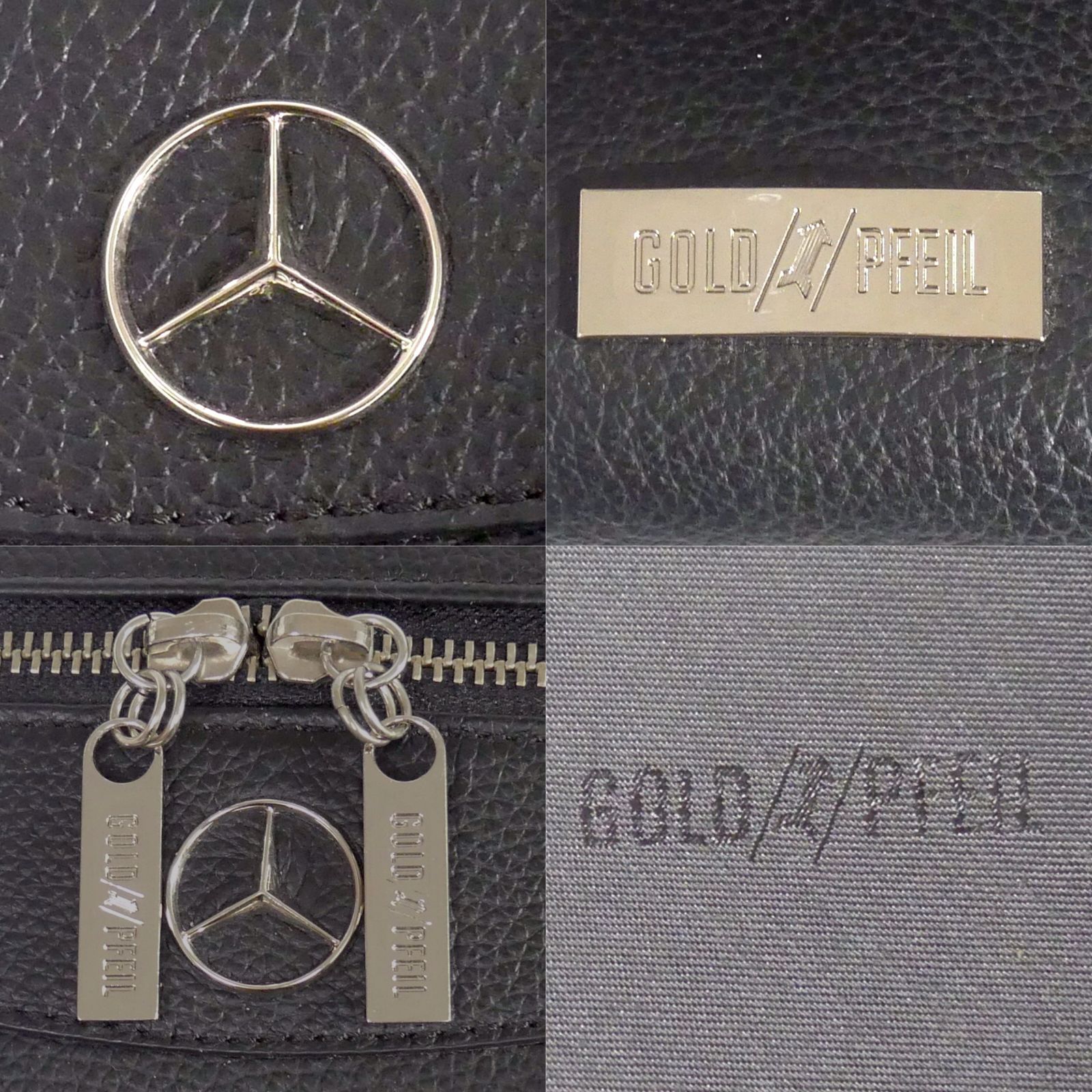 130周年記念 メルセデスベンツ×ゴールドファイル 本革ボストンバッグ