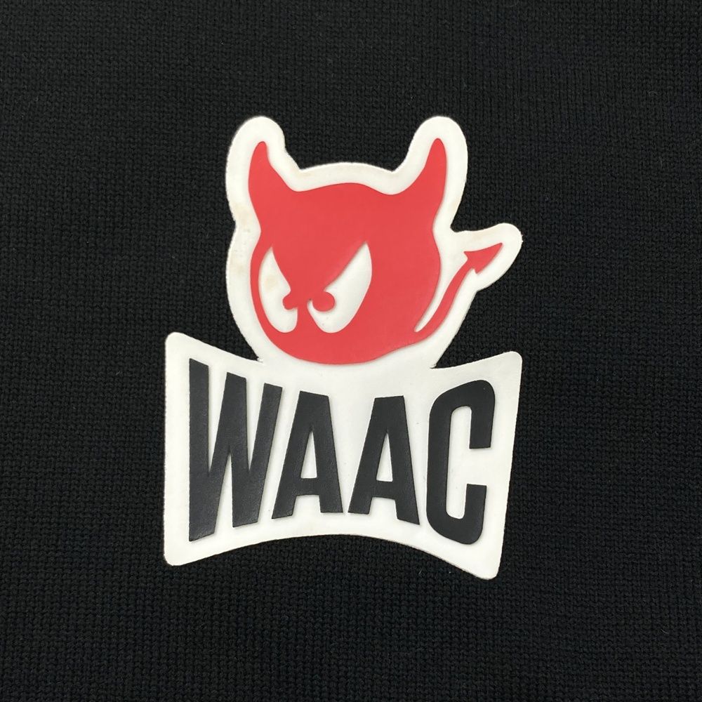 サイズ：1 WAAC ワック  ニットセーター  ブラック系 [240101500704] ゴルフウェア レディース ストスト サイズ：1 WAAC ワック ニットセーター ブラック系