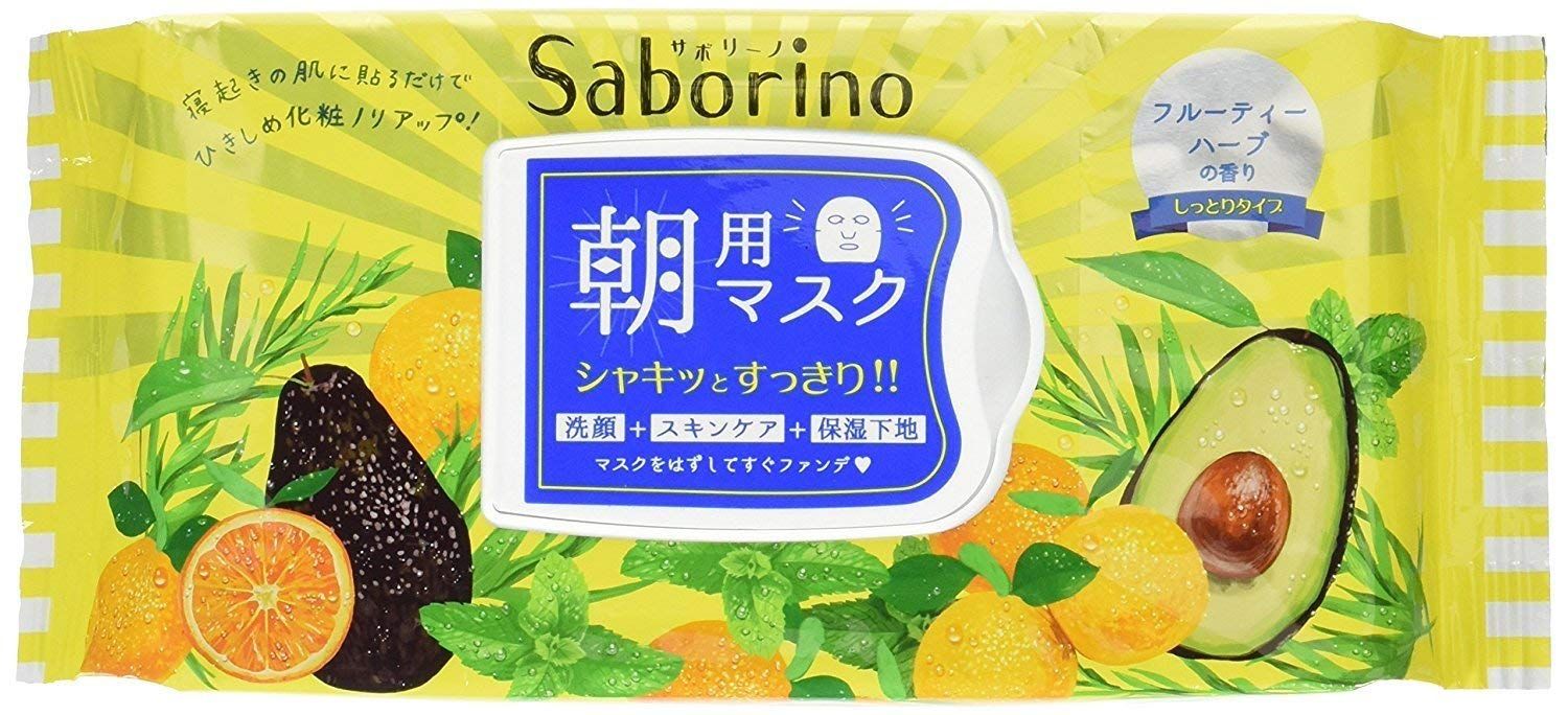 サボリーノ 目ざまシート 32枚入×2個セット【BCLカンパニー】Saborino 朝用マスク フェイスマスク パック 