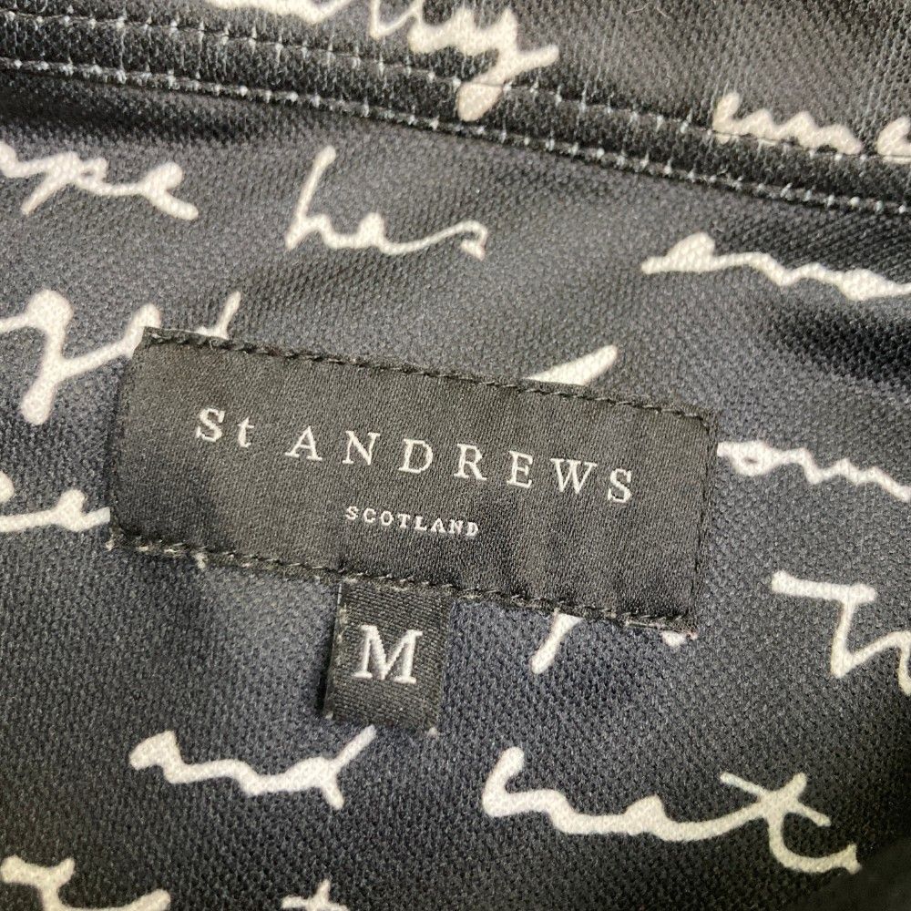 サイズ：M ST ANDREWS セントアンドリュース 半袖ポロシャツ