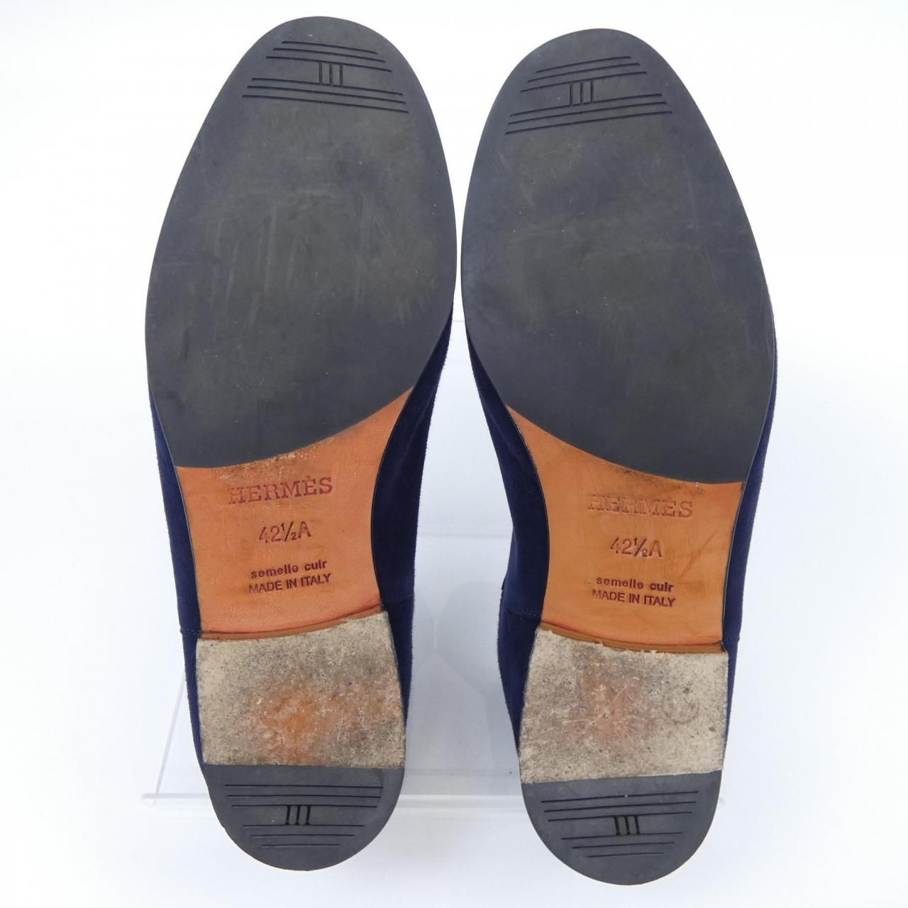 HERMES エルメス ダービー ファースト ローファー ケリー 42 メンズ