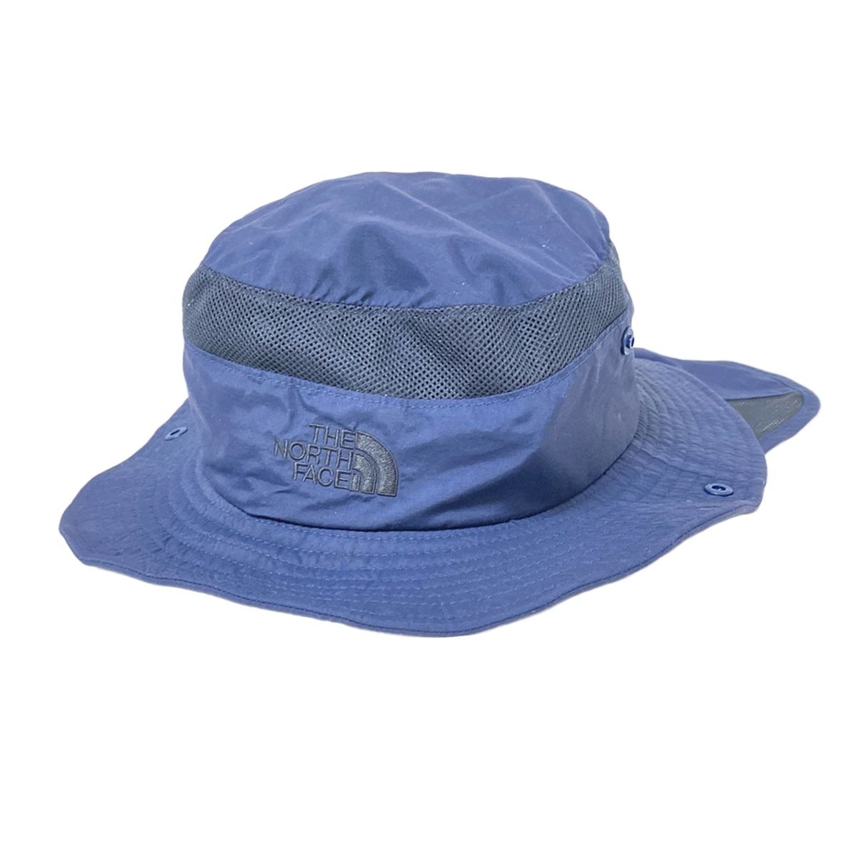 ノースフェイス ハット L サンシールドハット NN01613 ネイビー×ダークネイビー メッシュ|首紐取り外し可|サンシールド取り外し可