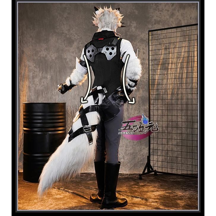 ♥ 五次元 基萌 ゼンレスゾーンゼロ コスプレ フォン?ライカン 衣装 ウィッグ 靴 追加 CS1003BJ 文化祭