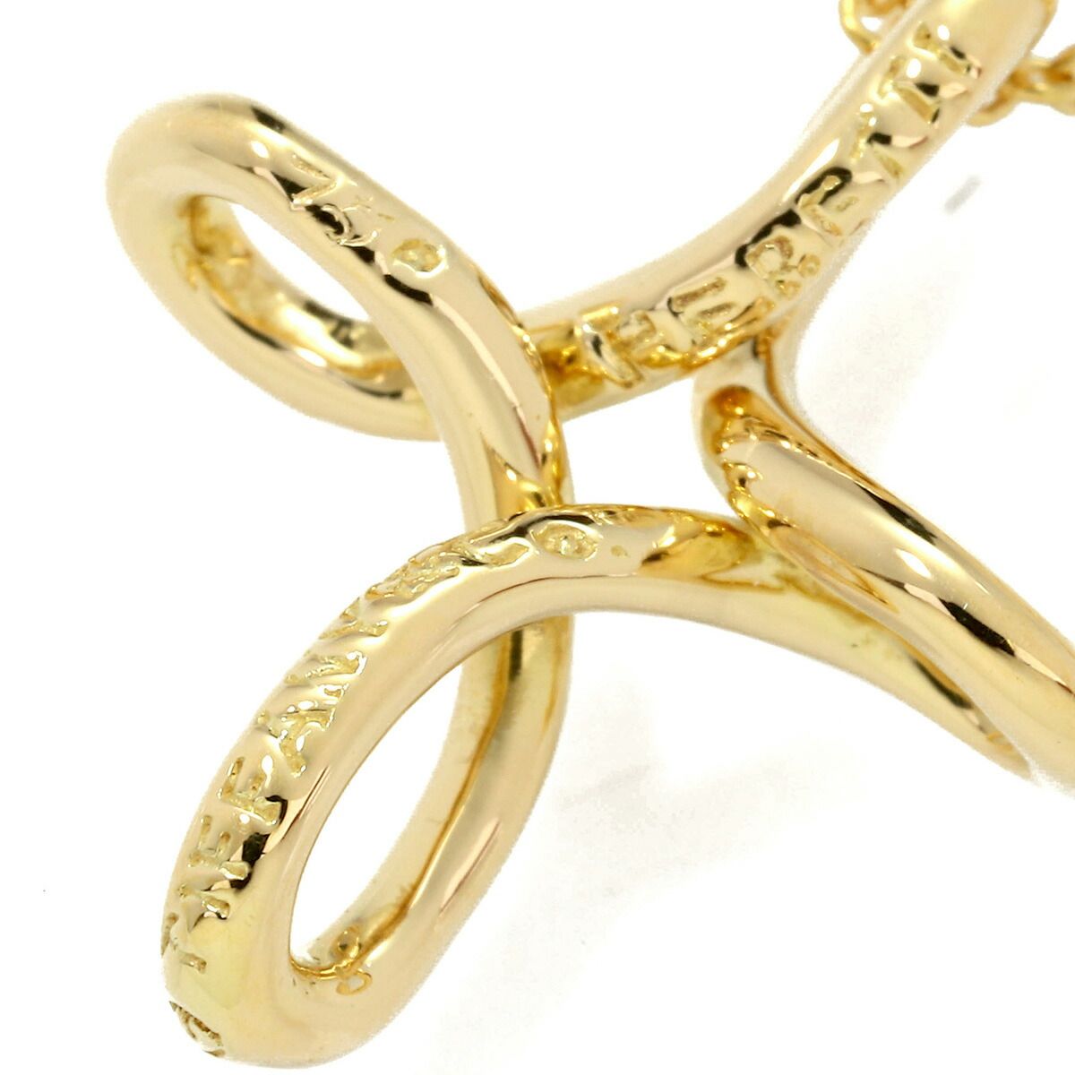 ティファニー インフィニティ クロス ネックレス K18 TIFFANY&Co. 中古  