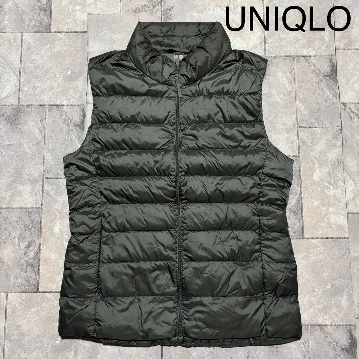 UNIQLO ユニクロ ダウンベスト ナイロン 軽量 薄手 ジップアップ