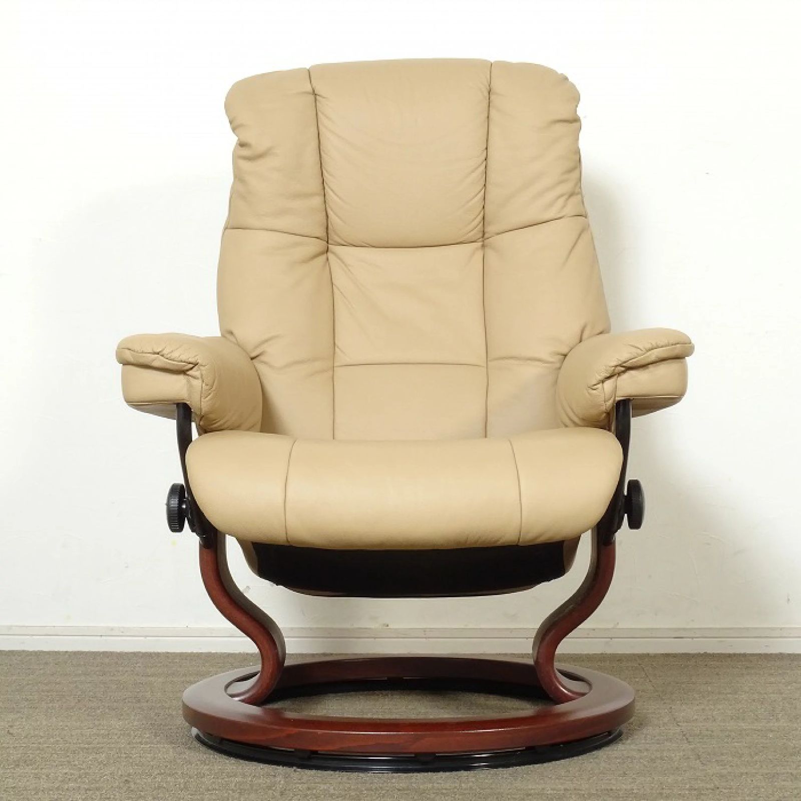 ◾︎SELUNO◾︎ 展示 EKORNES エコーネス Stressless ストレスレス メイフェア S リクライニングチェア 本革 34万 v665