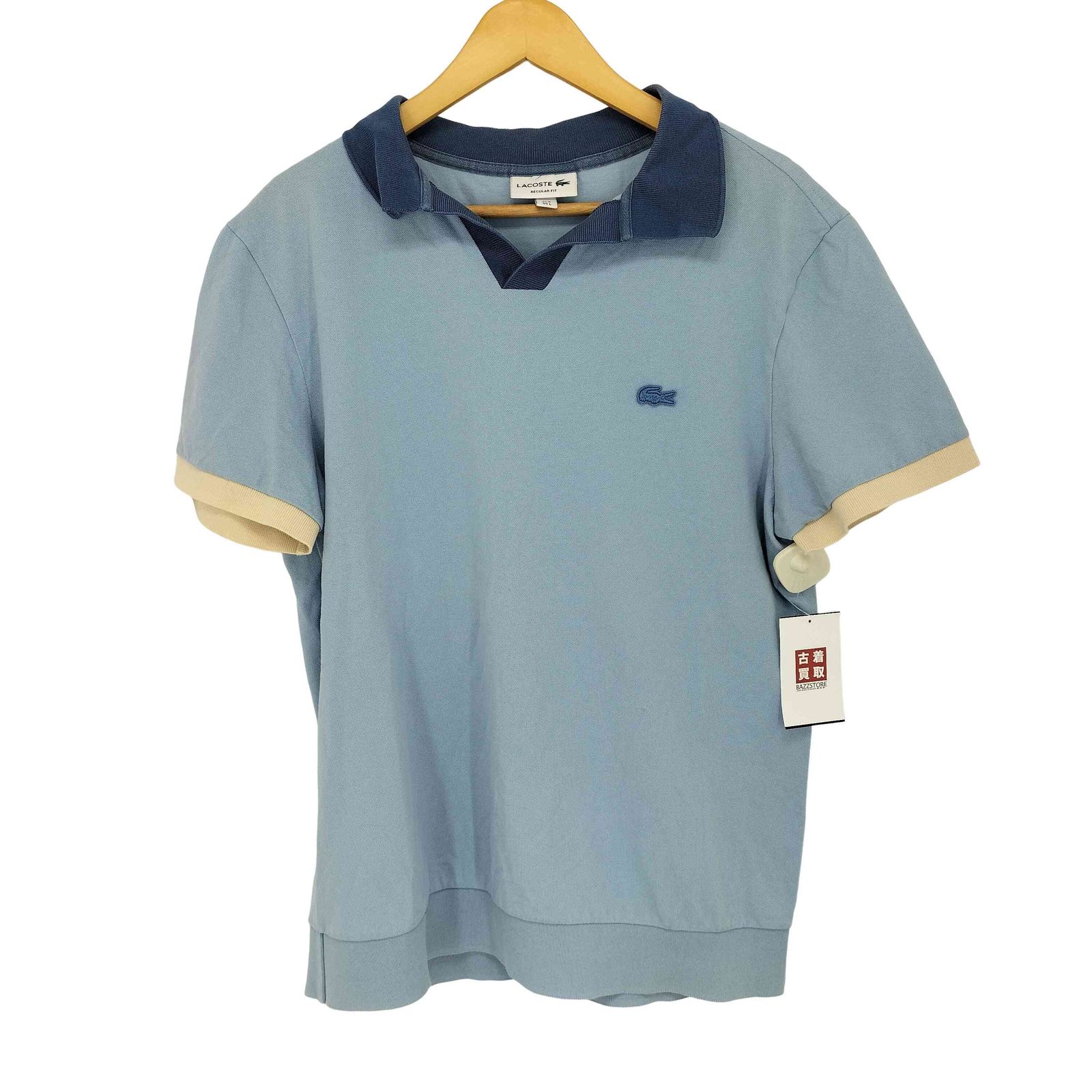 ラコステ LACOSTE スキッパーネックポロシャツ メンズ import：L
