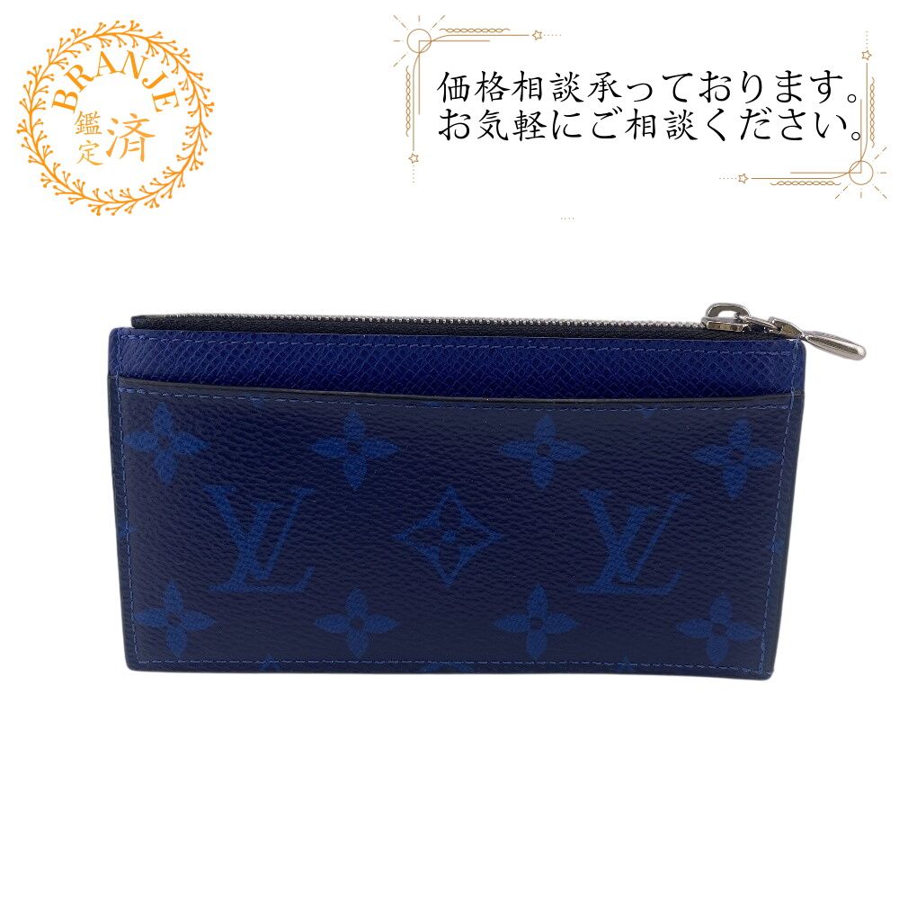 ５％OFF フォロワークーポン LOUIS VUITTON ルイヴィトン ルイヴィトン ルイビトン ルイヴィトン財布 M30270 コインカードホルダー タイガラマ コインケース 財布 ウォレット ブランド 小銭入れ ポケット カード ブルー