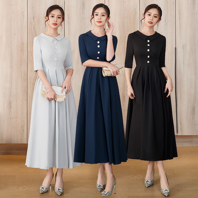 ロングワンピース パーティードレス お誕生日 披露宴 卒業式 入学式 お呼ばれ ドレス 花嫁 ドレス 演奏会 結婚式 フォーマル 二次会 ワンピース ドレス 花嫁 二次会 xiuhua02