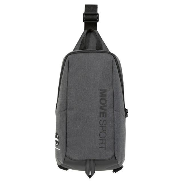 DESCENTE デサント ボディーバッグ ブラック杢 Fサイズ DMAVJA06 BLKM | スポーツ 運動 グッズ ツール ファッション小物 雑貨 バッグ 鞄 カバン 再帰反射 収納 機能性 ファスナー 便利 メッシュ 収納 