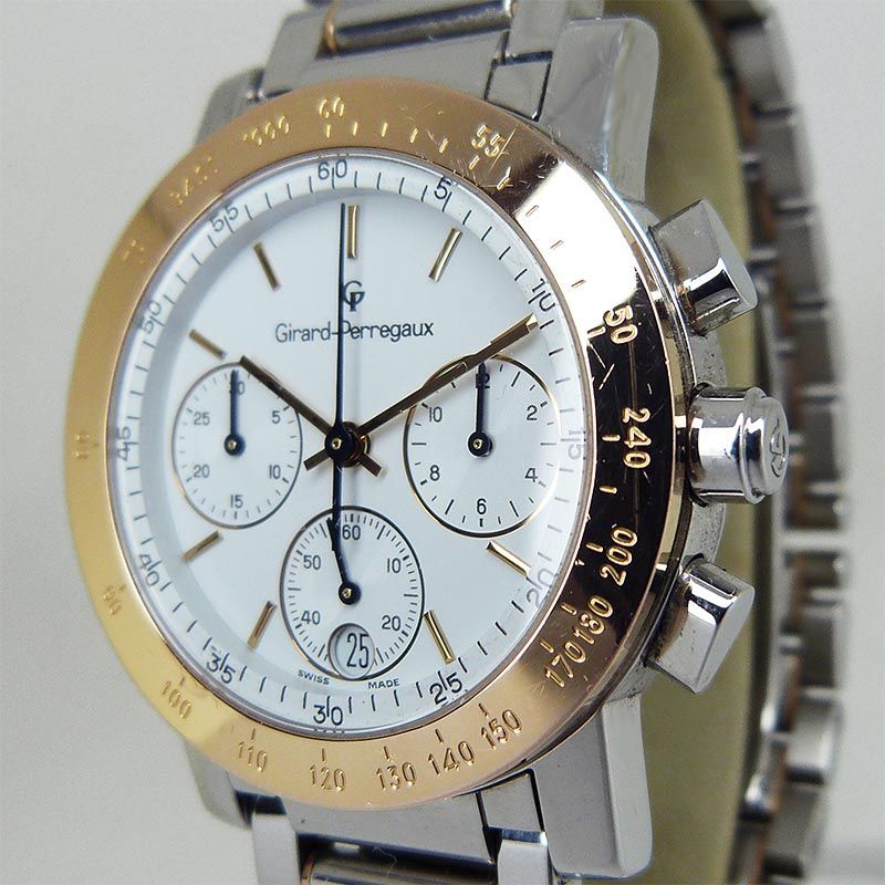 中古ジラールペルゴ【GIRARD-PERREGAUX】 7700 GP7001 クロノ