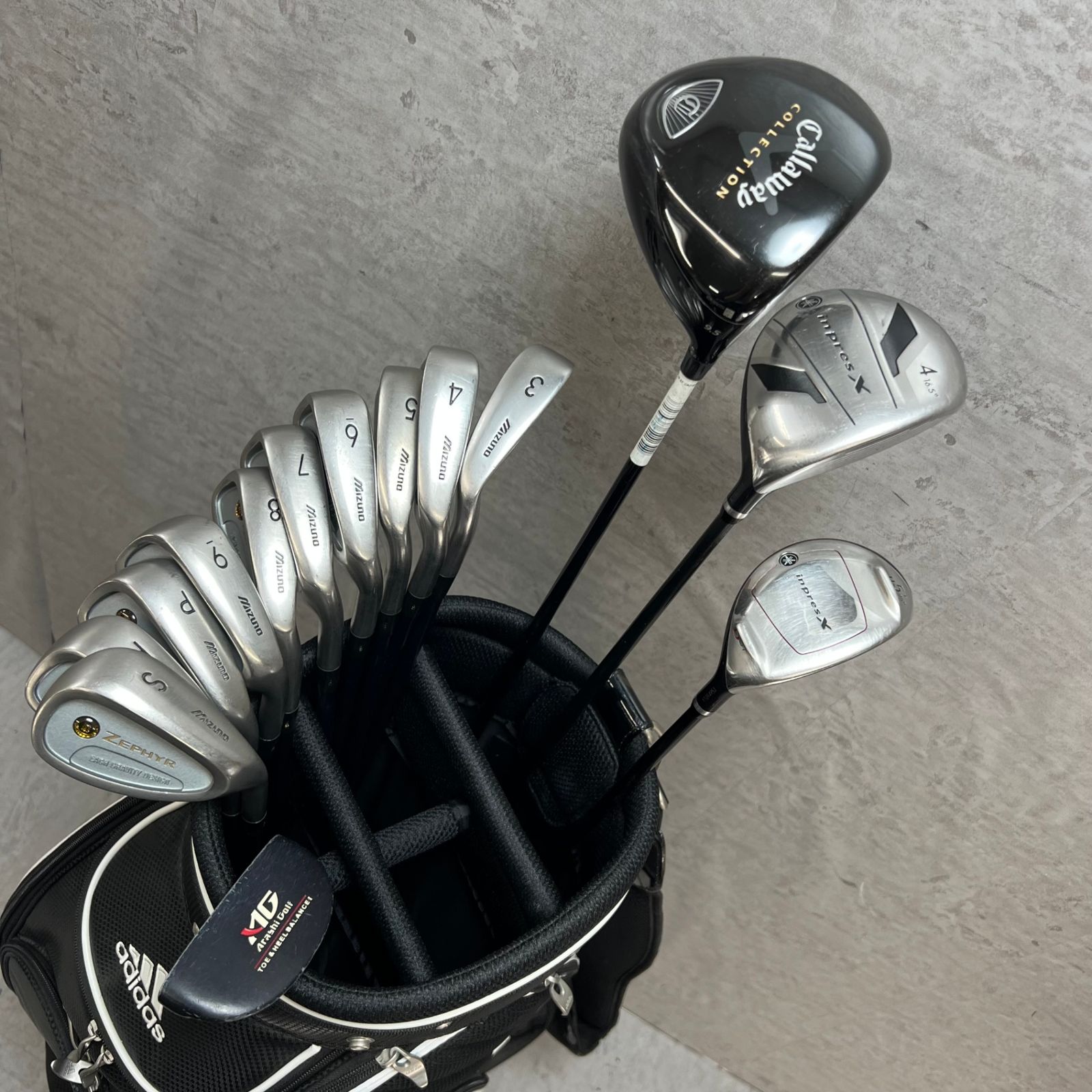 キャロウェイ アディダス メンズゴルフ クラブセット 14本 右利き用