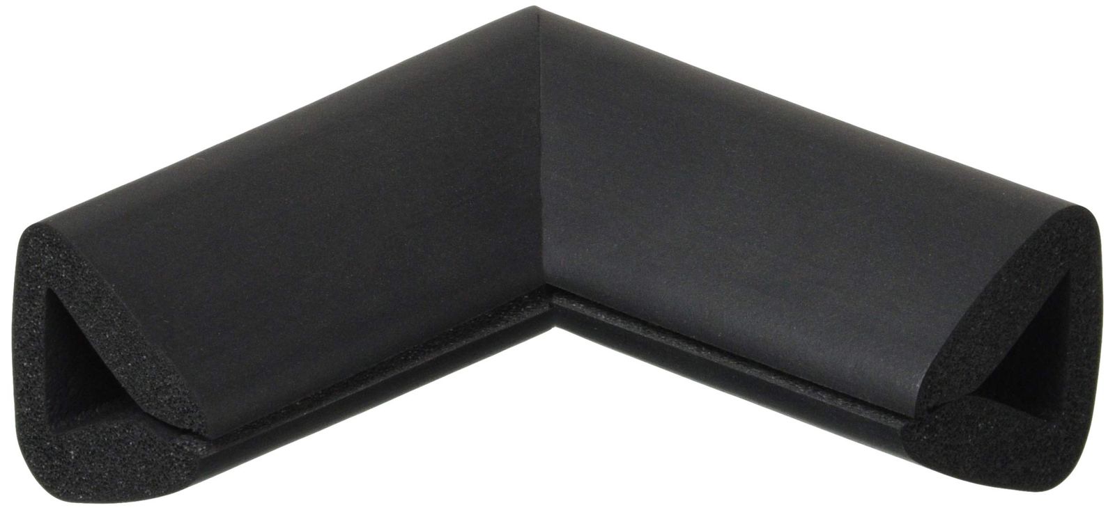 TRUSCO トラスコ 安心クッション はさみこみ型 コーナー用 幅35mm ブラック TAC-160BK × 50本 ケース販売