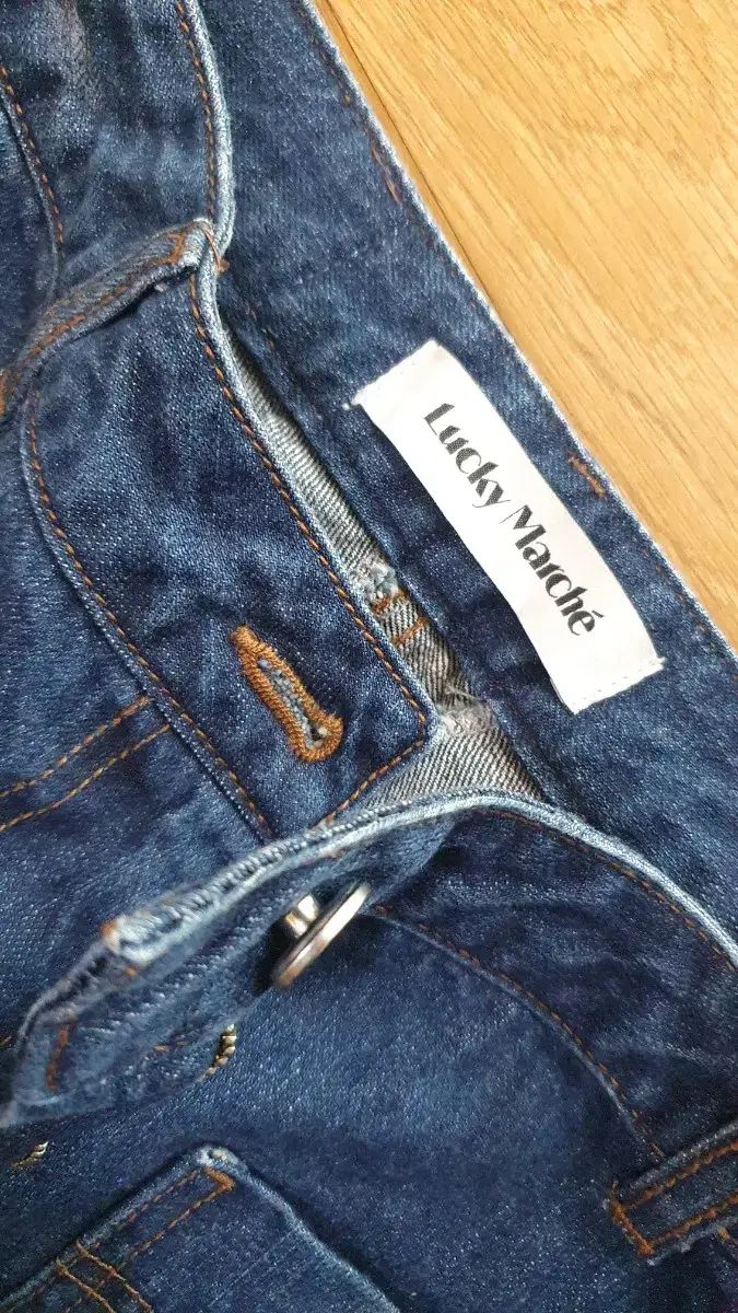 ラッキーマルシェ ワイドデニムパンツ M DECORATOM_COM_BR