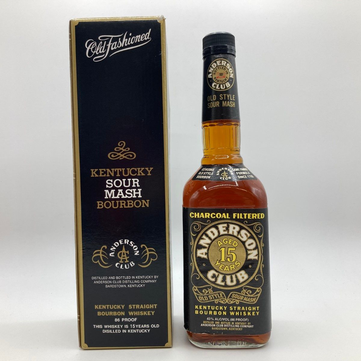 ◎◎ANDERSON CLUB アンダーソンクラブ 15年 750ml 43度 バーボン 箱付 ラベル剥がれ有 未開栓 ◎◎ANDERSON CLUB アンダーソンクラブ 15年 750ml 43度