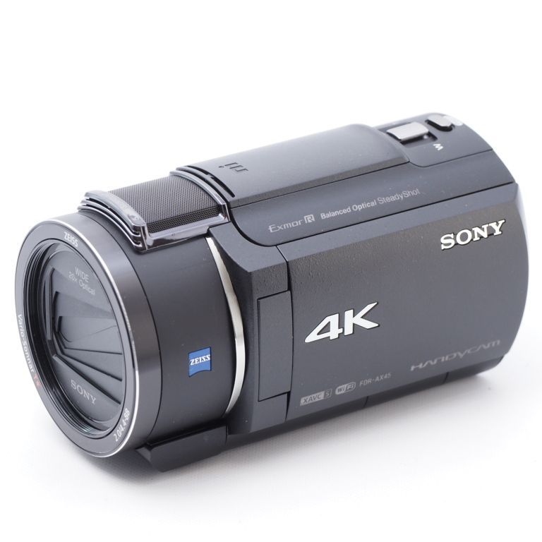 ソニー SONY ビデオカメラ FDR-AX45 4K 64GB 光学20倍 ブラック 