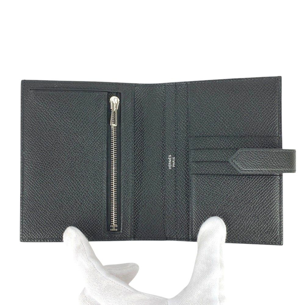 □未使用□ エルメス ベアンコンパクト モノクローム ソーブラック 二  