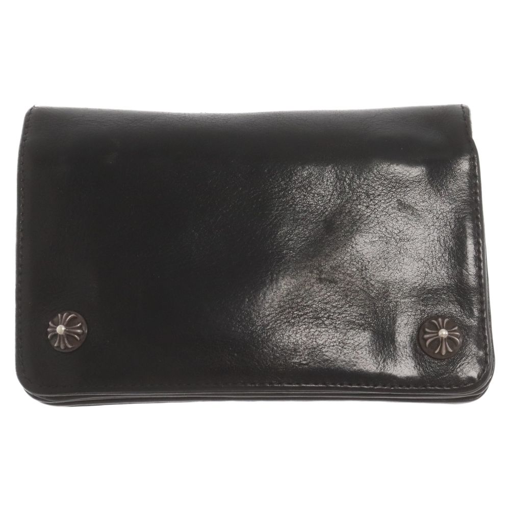 CHROME HEARTS (クロムハーツ) 2ZIP 2ジップ クロスボールボタンレザー