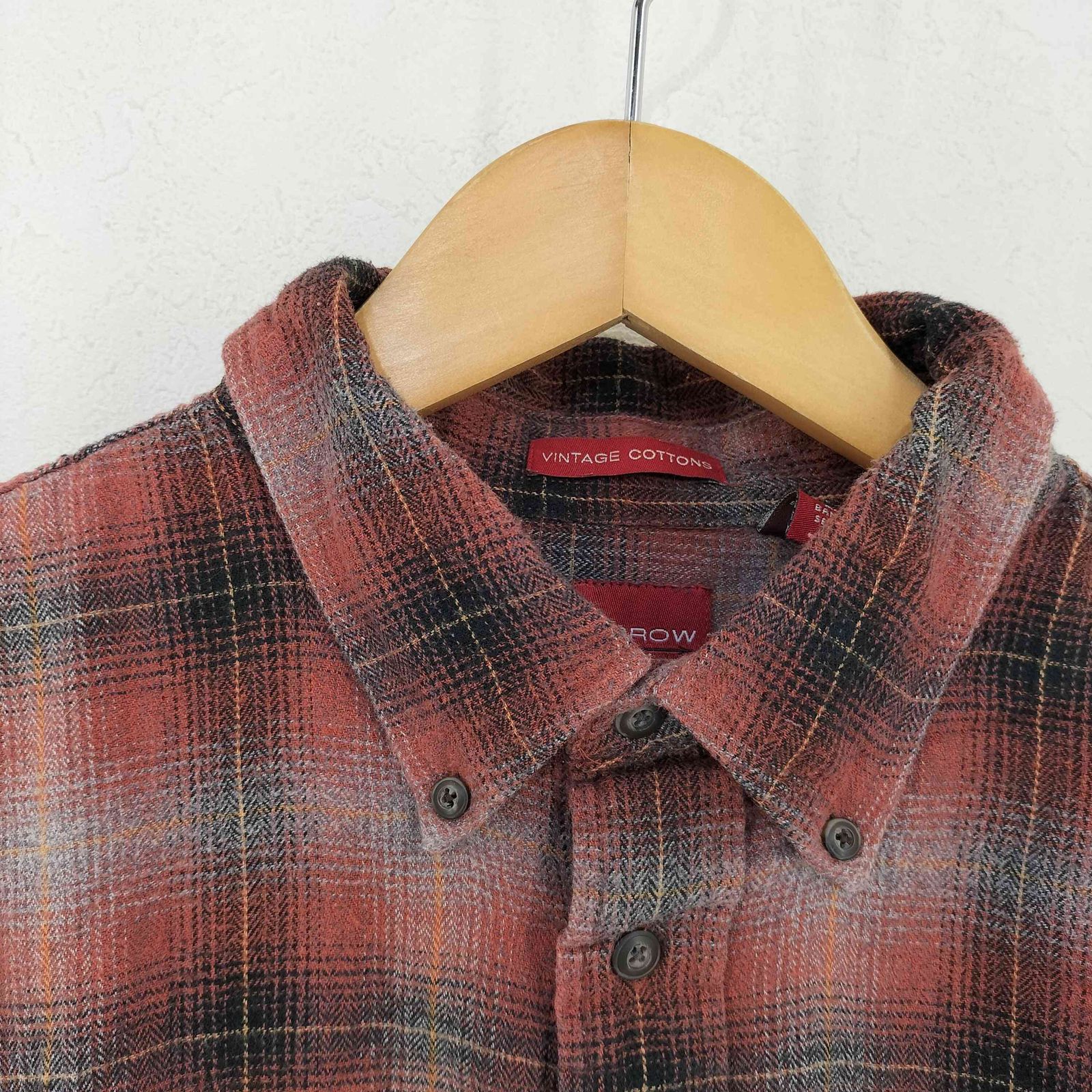 アロー ARROW BD オンブレチェックネルシャツ VINTAGE COTTNS