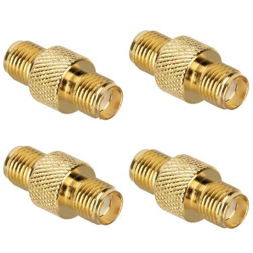 ADOFUN SMAメスコネクタ4個セットSMA同軸コネクタ SMAメス - SMAメス