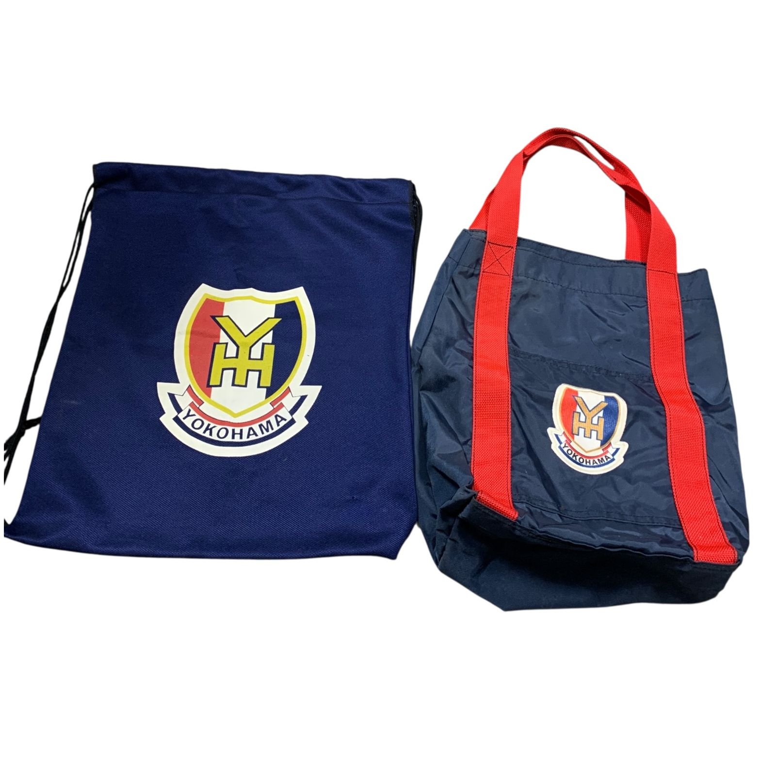 超レア！【正規品】横浜高校野球部　記念品　ドローストリング　バッグ ◇中古品◇YOKOHAMA YH 横浜高校 バッグ 巾着 セット 高校野球