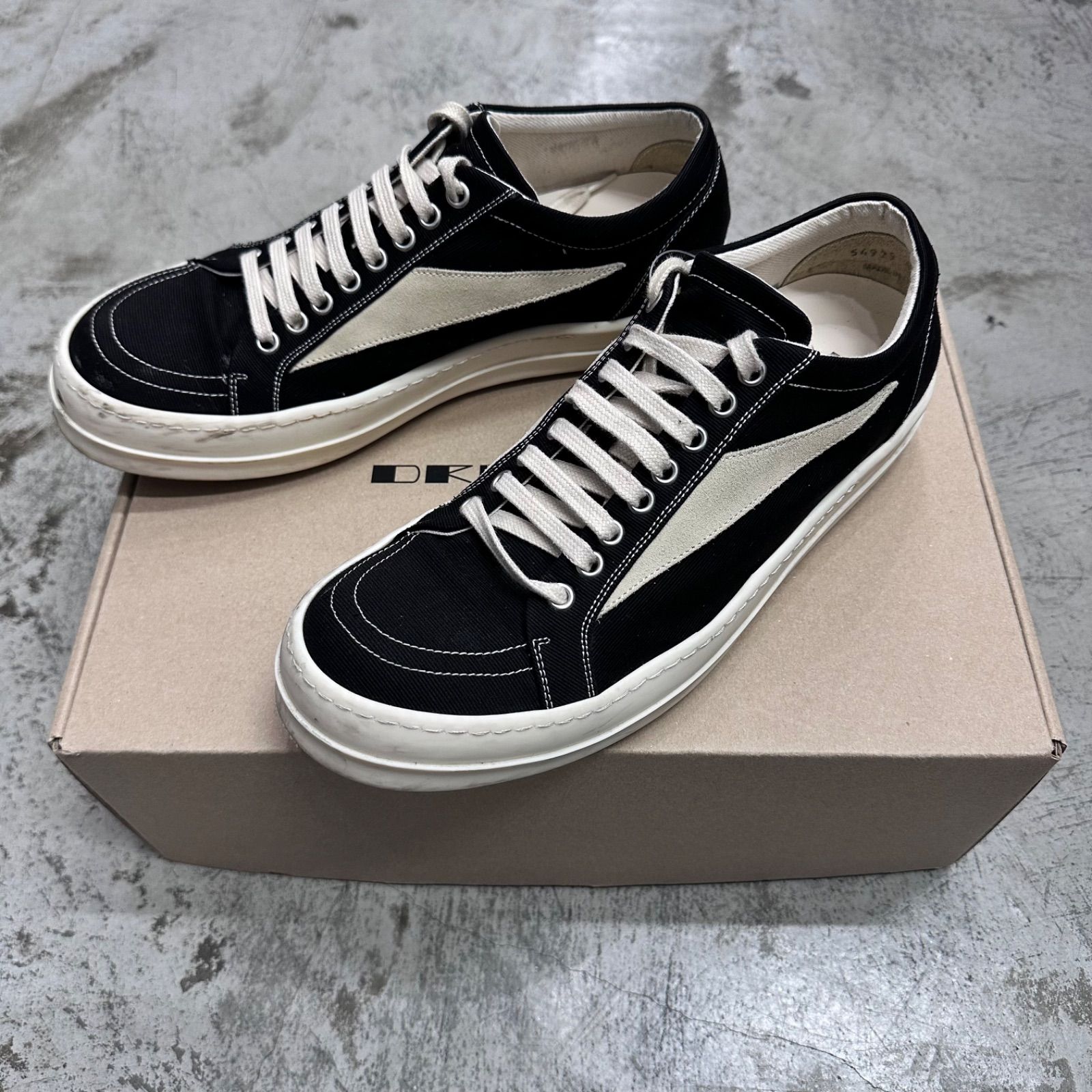 Rick Owens DRKSHDW Vintage スニーカー Rick Owens DRKSHDW Vintage Sneaks - Scab Wax / Milk / Milk