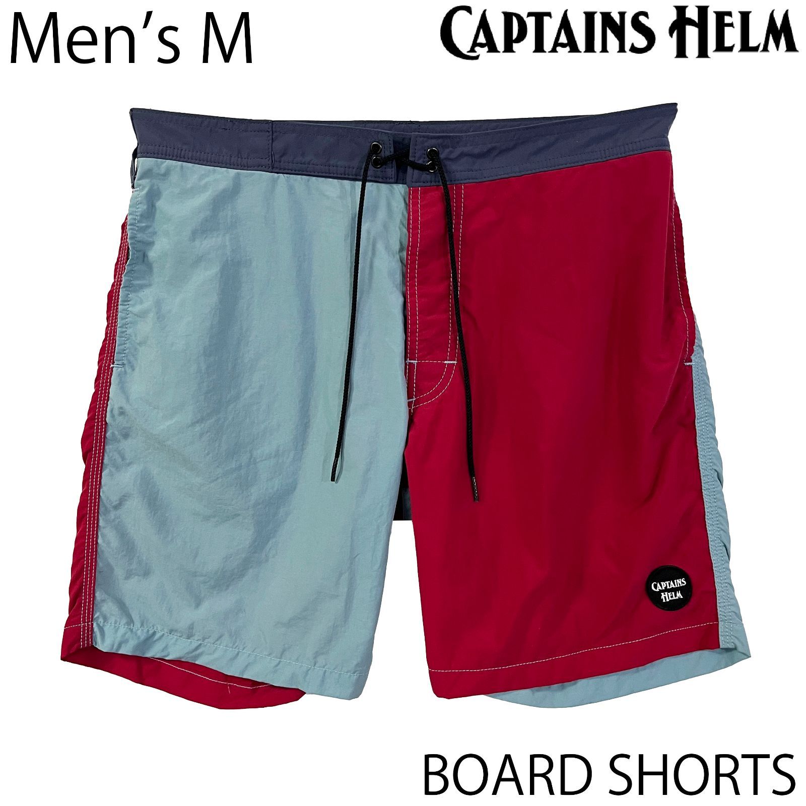 USED／メンズM】CAPTAINS HELM ボード ショーツ サックス