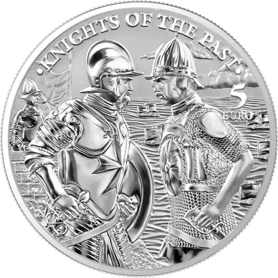 保証書・カプセル付き] 2022年 (新品) マルタ「過去の騎士たち」純銀 1オンス 銀貨 ついに再販開始 - 貨幣、メダル、インゴット