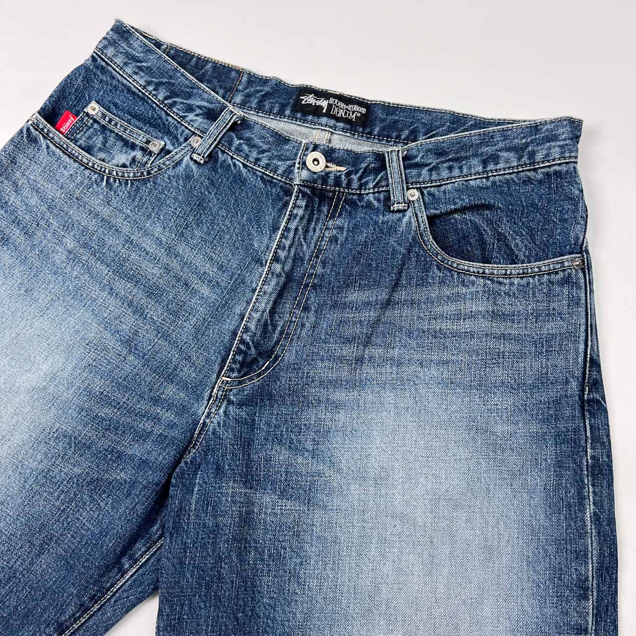 STUSSY ステューシー ROUGH&RUGGED DENIM デニム ショーツ STUSSY ステューシー ROUGH&RUGGED DENIM デニム ショーツ