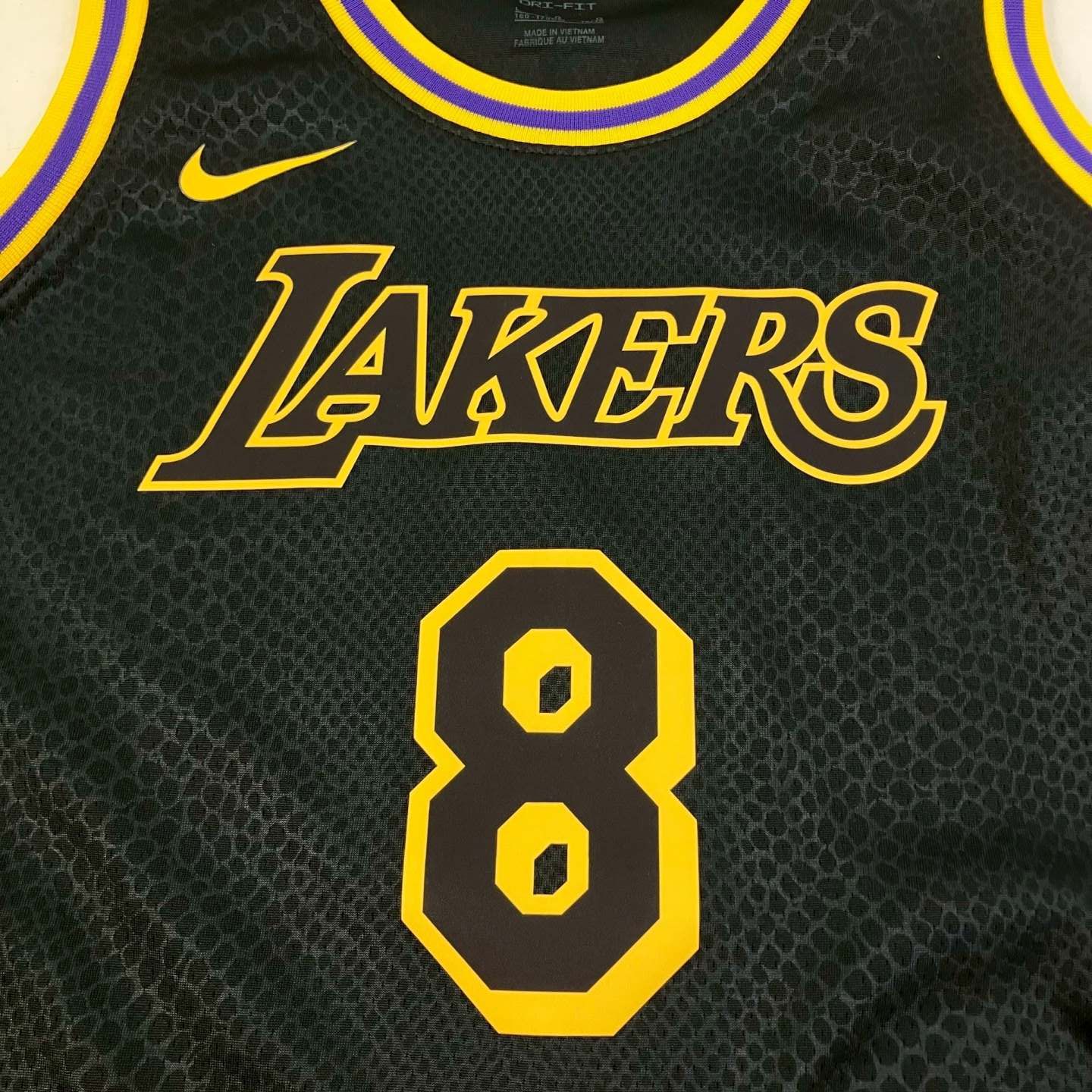 NIKE - 【美品】NBA コービーブライアント レイカーズ ブラック ユニフォーム 8番 NIKE NBA #8 レイカーズ コービー ブライアント ステートメント