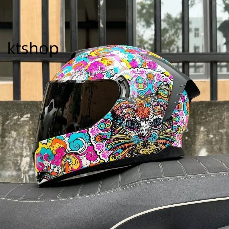 新品 ダブルレンズ フルフェイスヘルメット バイクヘルメット　BK-06 新品 ダブルレンズ フルフェイスヘルメット バイクヘルメット BK
