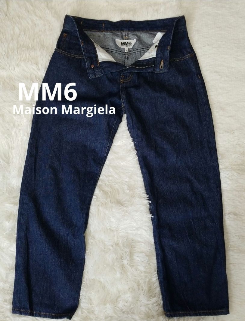 極美品】MM6 Maison Margiela ダークブルーデニム - メルカリ