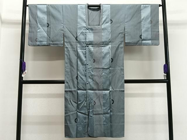 平和屋着物＃道行コート 単衣 雨コート 番傘間道 ロング丈 正絹 CAAX7894ua