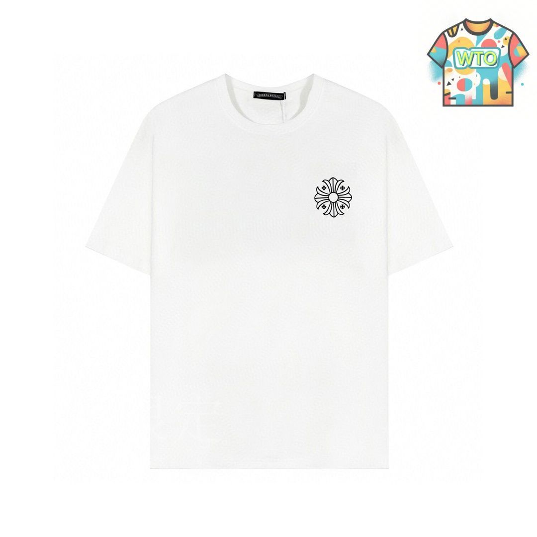 CHROME HEARTS Tシャツ ネックロゴ 半袖 シンプル デイリー 旬 CHROME HEARTS クロムハーツ（原本無） MALIBU マリブ限定