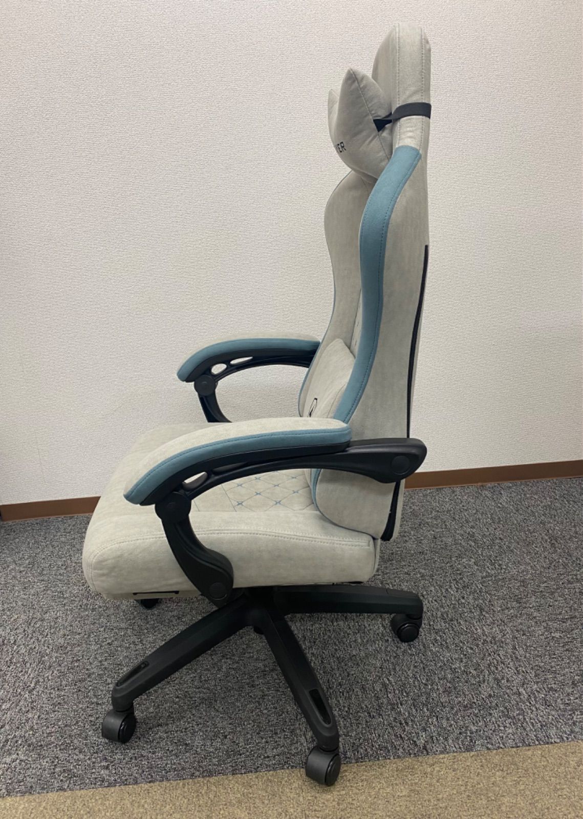 norino727専用】GTPLAYER ゲーミングチェア グレー オフィスチェア 