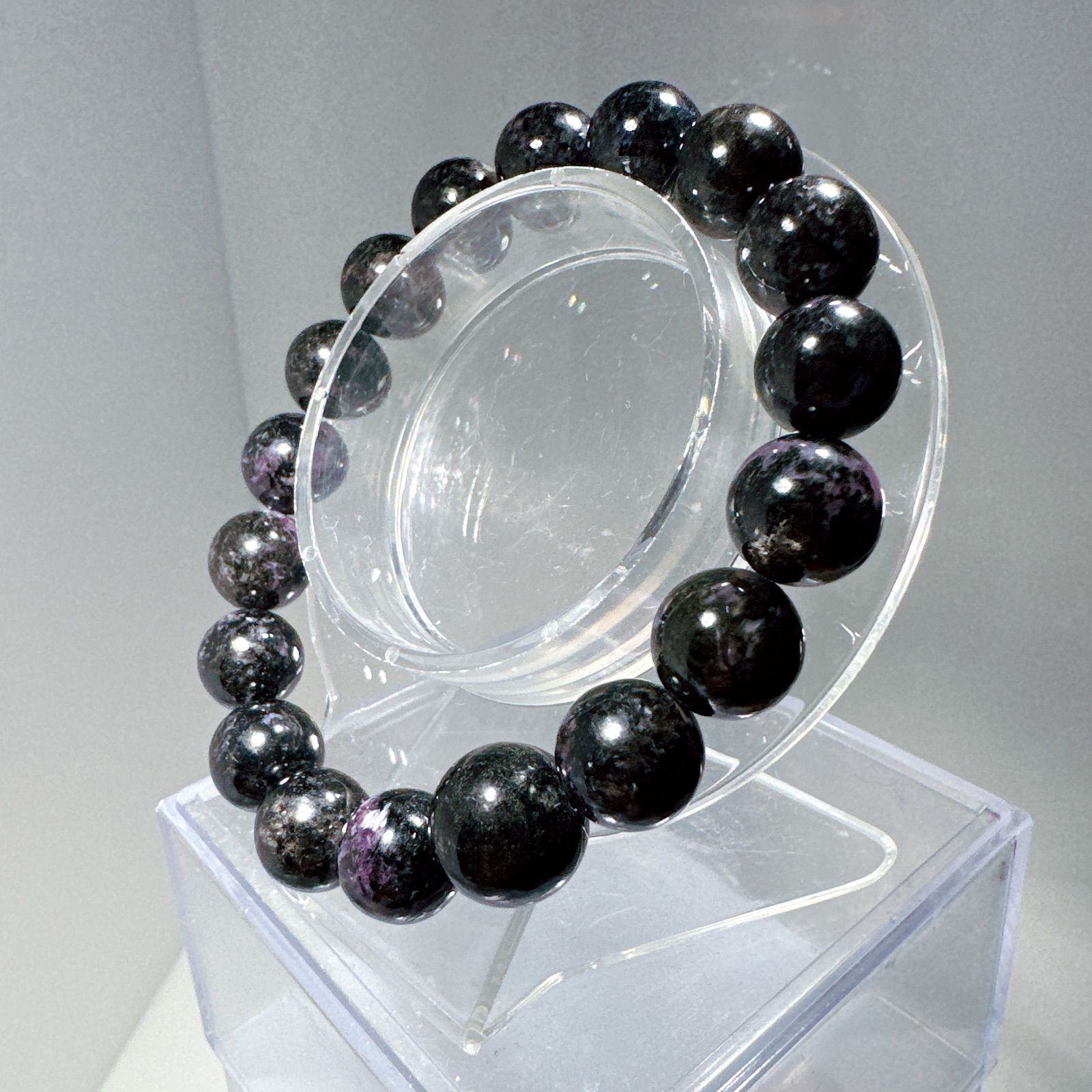 ブラックスギライトブレスレットNO25-2383