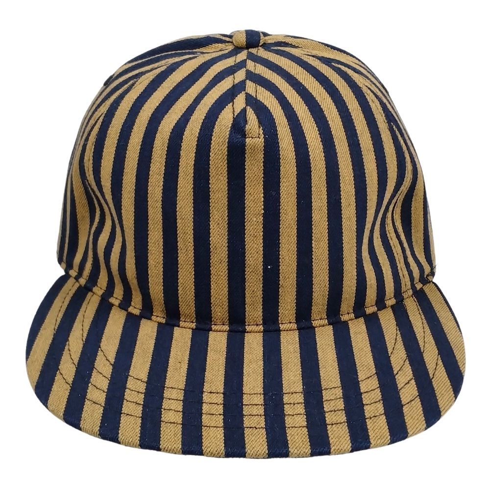 ONE PIECE OF ROCK ワンピースオブロック ストライプ キャップ ブラウン×ブルー サイズフリー 正規品 / B6809