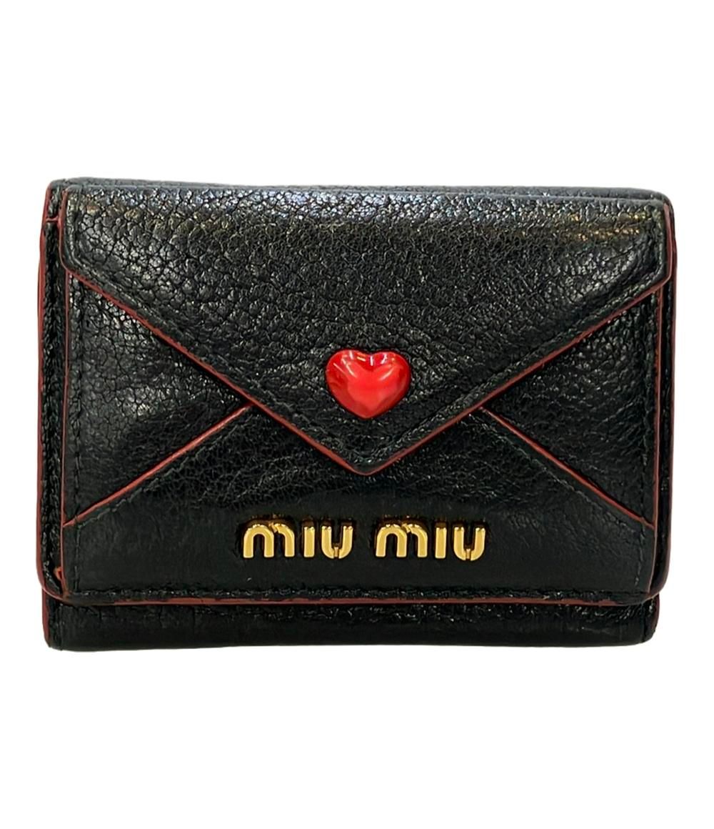 ミュウ ミュウ 三つ折り財布 レディース Miu Miu
