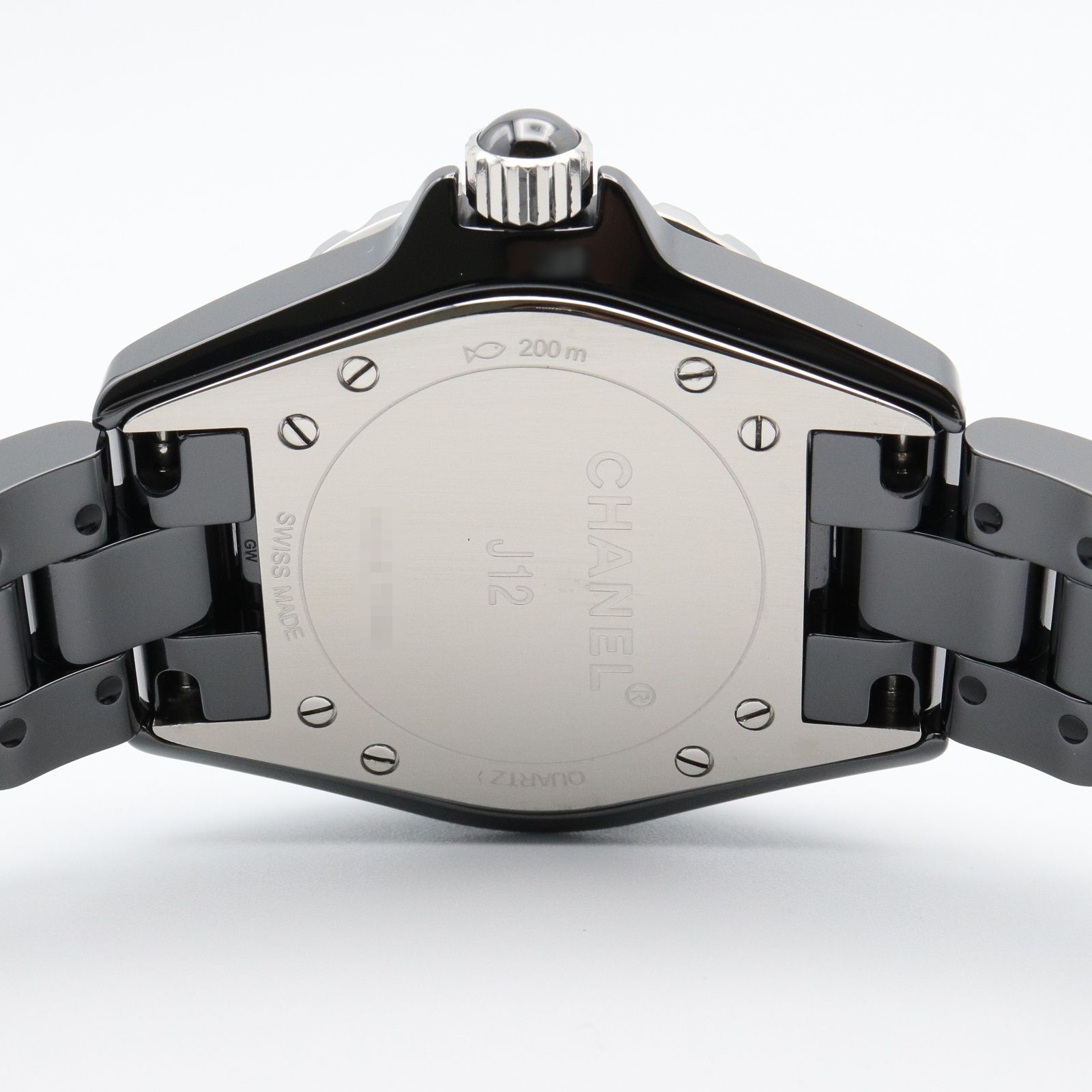 シャネル CHANEL 腕時計 J12 12Pダイヤ H5701 ブラック セラミック  